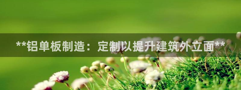 彩神vip官方网站：**铝单板制造：定制以提升建筑外立面**