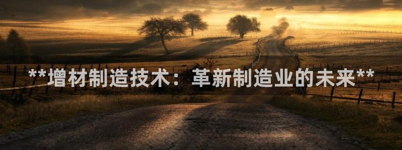 彩神vll购彩大厅：**增材制造技术：革新制造业的未来**
