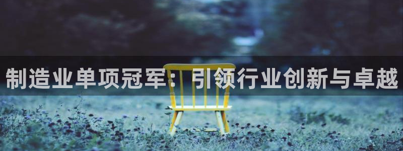 彩神VI首页：制造业单项冠军：引领行业创新与卓越