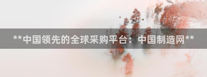 彩神v8下载app：**中国领先的全球采购平台：中国制造网**
