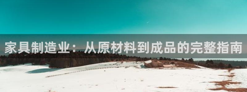 彩神vii购彩l心：家具制造业：从原材料到成品的完整指南