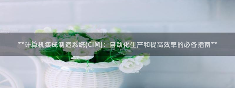 彩神赢钱了吗是真的吗：**计算机集成制造系统(CIM)：自动化生产和提高效率的必备指南**