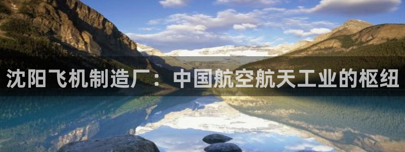 彩神8是正规平台吗：沈阳飞机制造厂：中国航空航天工业的枢纽