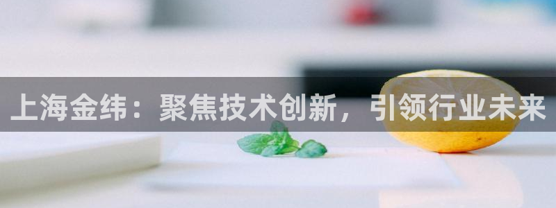 彩神怎么才能赢：上海金纬：聚焦技术创新，引领行业未来