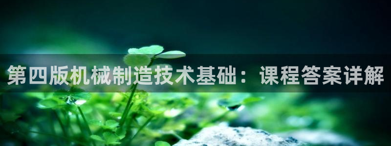 彩神争霸老平台：第四版机械制造技术基础：课程答案详解