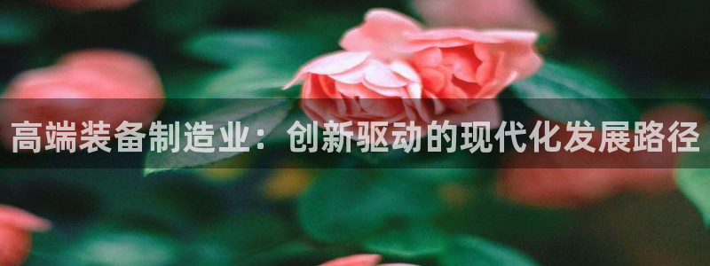 新版彩神v8登录教程：高端装备制造业：创新驱动的现代化发展路径